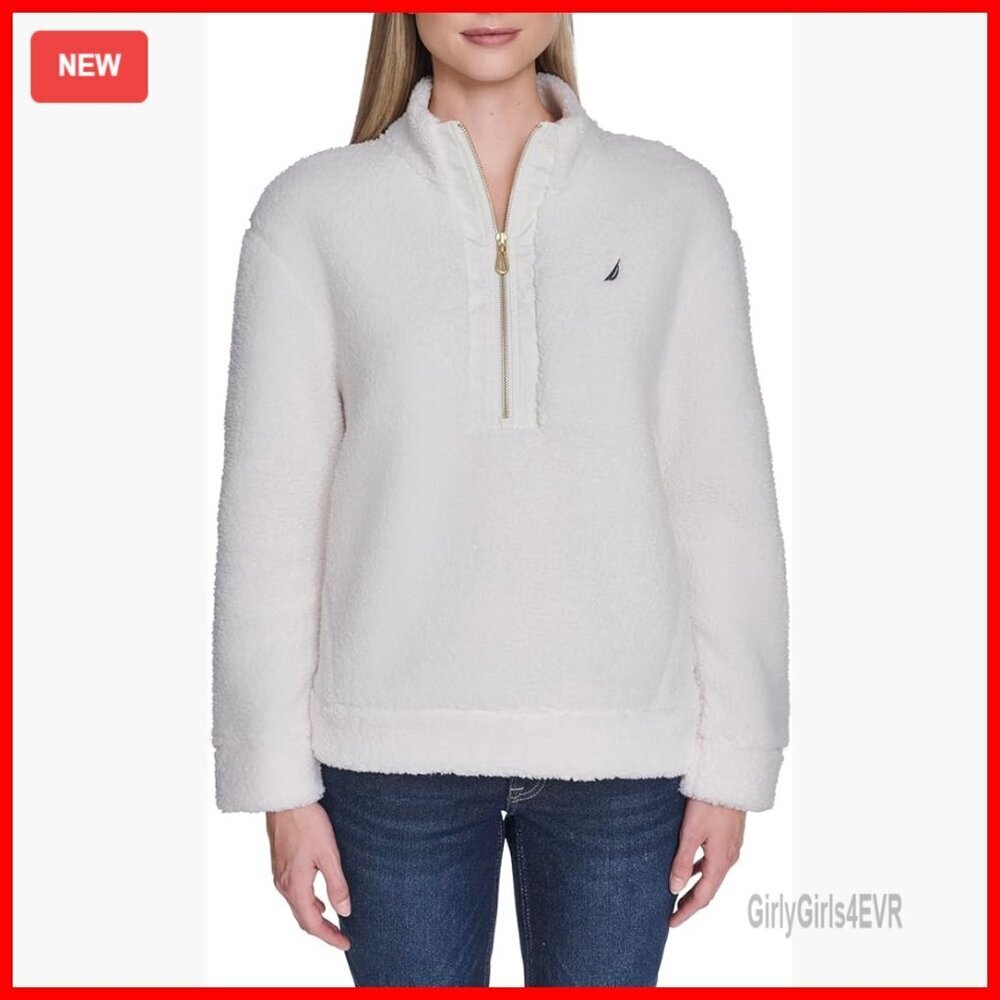 Mockneck Fleece Sweater Pullover, 1/4 Zip Sherpa, Versatile Wardrobe Essential